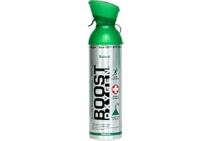 Boost Oxygen Large Natural Aroma 10 Liter Canister | Respiratory Support for Aerobic Recovery, Altitude, Performance and Health (1 Pack)