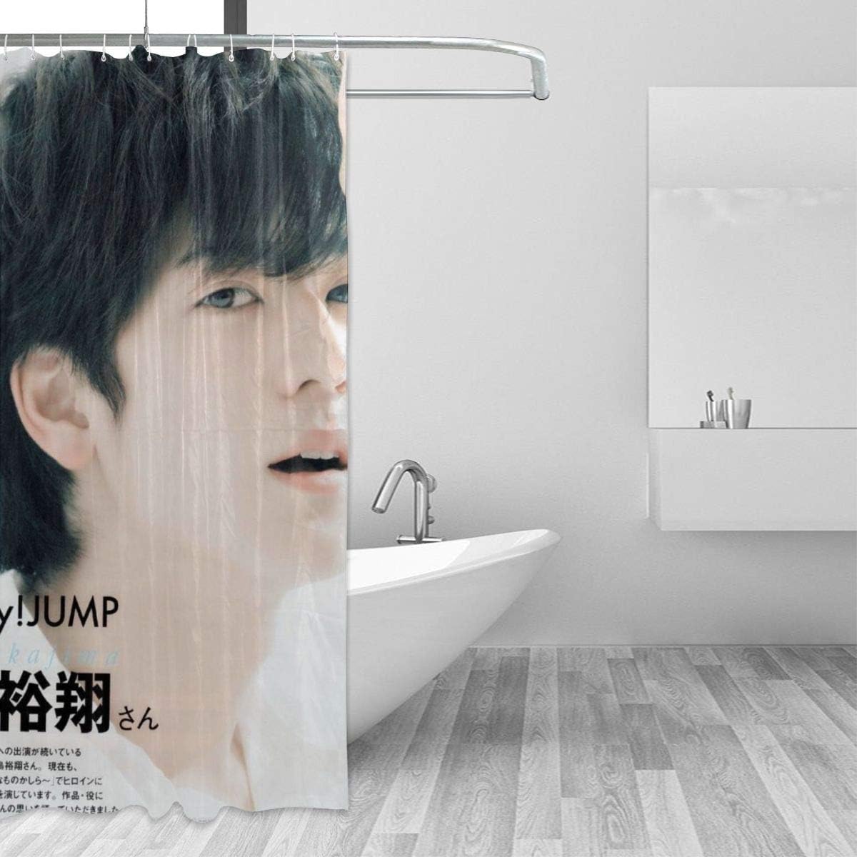 Amazon シャワーカーテン中島裕翔 カーテン 浴室 環境にやさしい 目隠し洗面所 間仕切り 取付簡単 シャワーカーテン シャワーカーテン 防水防カビ加工 遮光 浴室 環境にやさしい 目隠し洗面所 間仕切り 取付簡単 シャワーカーテン お風呂の窓用 カーテンリング付属 片面