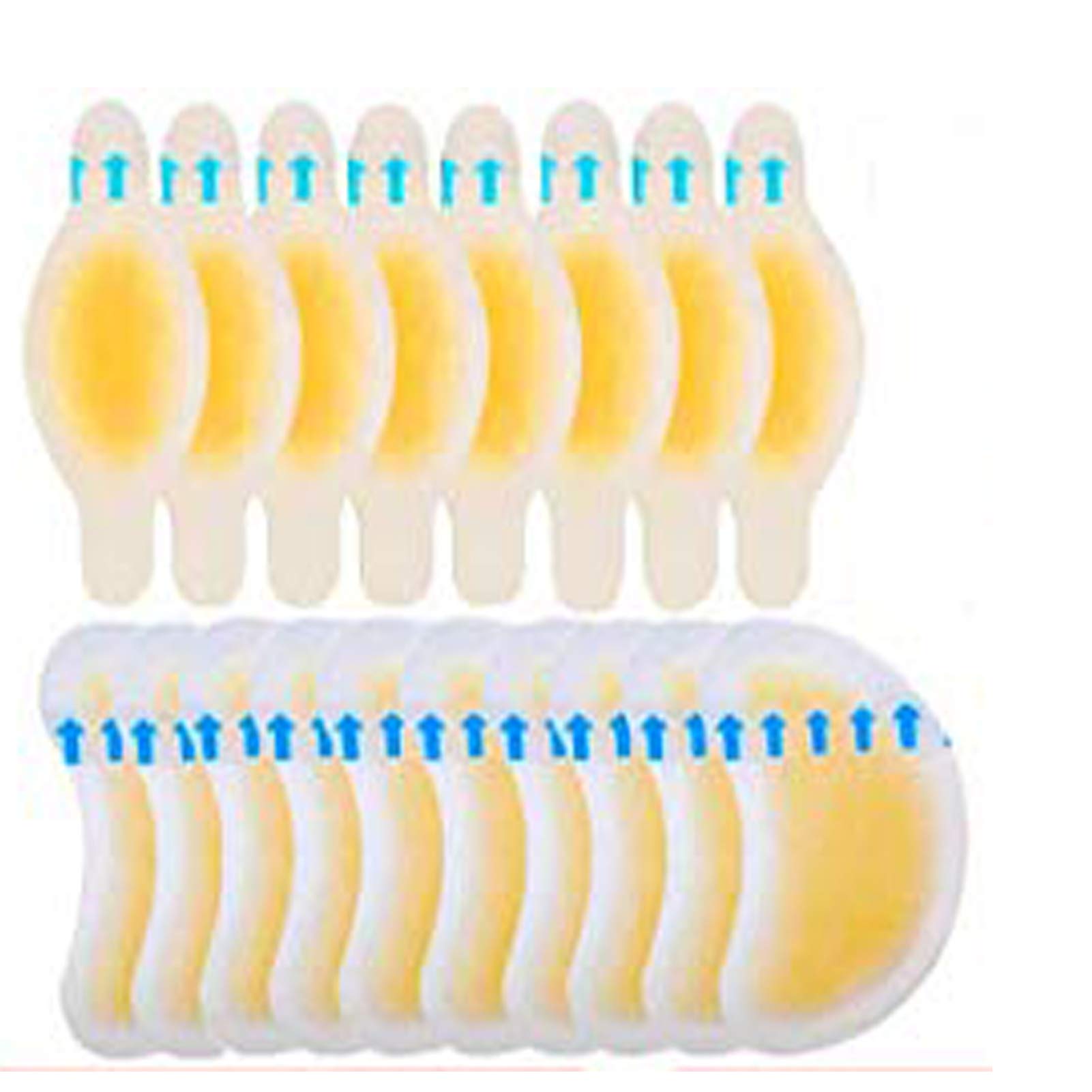 Mcvcoyh 18 Pack Blister Plaster Mix Pack, Gel Blister Bandages Prevention for Toes and Fingers, Gel Guard Skin Blister Prevention, Gel Blister Treatment Patch for Feet