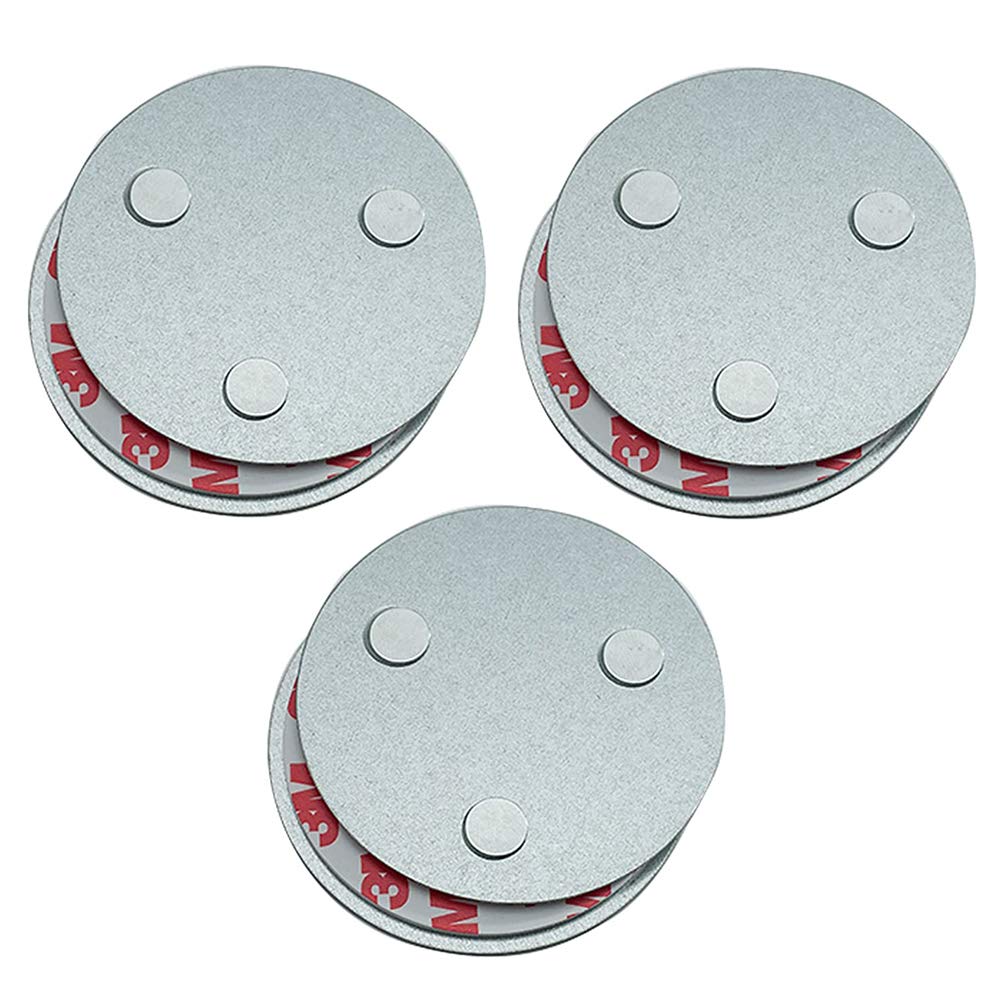 meioro Magnetic Smoke Detector Installation Tool,Quick and Easy Fastening Ceiling Mounted Kit for Smoke Alarm,No Need Drill No Danger 10 Seconds Install (3pc)