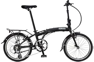 Wonder-8-SP - SOLOROCK Aluminum 8 Speed 20" Folding Bike - V Brakes, with Fenders & Alloy Rear Rack, Stainless Steel Spokes &