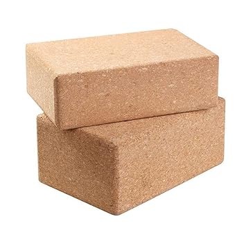 HONGNA Corcho Yoga Ladrillo Alta Densidad Naturalmente Sin ...