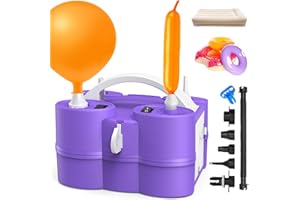 Keaibuding Balloon Pump Electric 3-in-1 Portable Air Pump for Inflatables and Balloons, Fast Inflation for 260q Foil Mylar Latex Double-Stuffed Balloons, Inflator Deflator for Pool Floats Air Bed