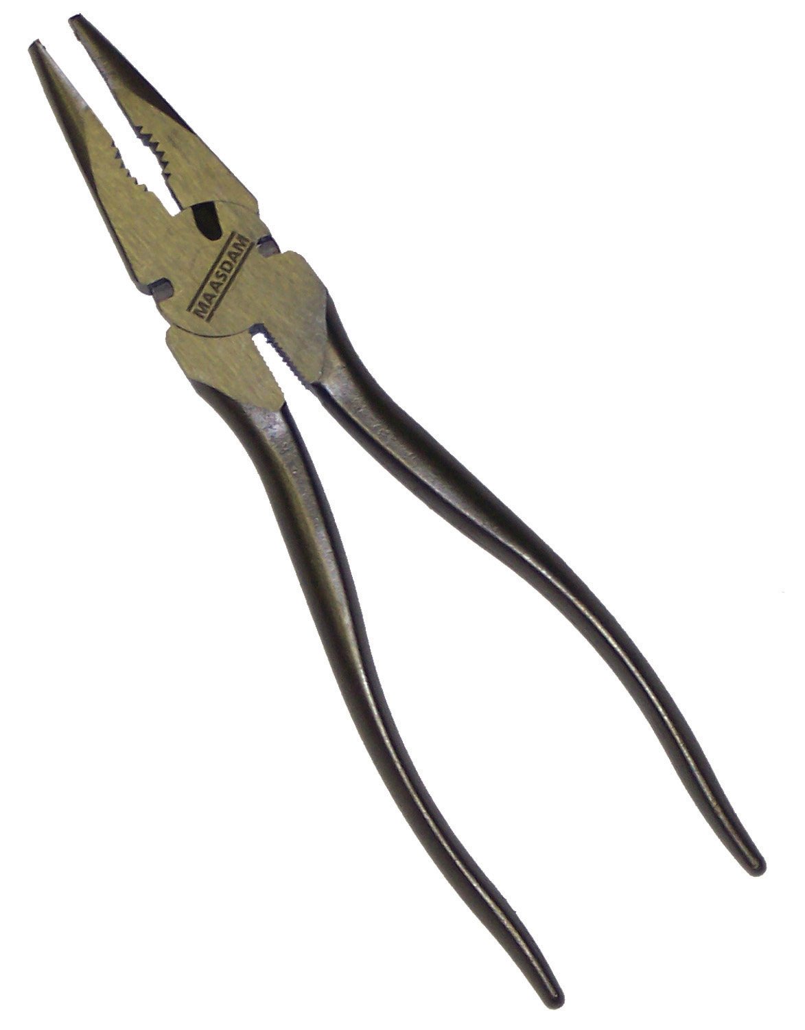 Maasdam Pow'R Pull 8080R 10" Utica Style RoundNose Fence Pliers Needle Nose Pliers