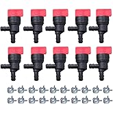 Hippotech 1/4" Fuel Shut-Off Valve for 3.5 and 5 HP Industrial Plus Engines 90 Degree Valve Replacement for 698181