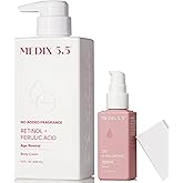 MEDIX Fragrance Free Firming Retinol Body Lotion + 3% Hyaluronic Acid Serum Booster 2pc Skin Care Set | Crepey Skin Care Treatment | Anti Aging Body Cream & Face Moisturizer For Crepe Skin & Dry Skin