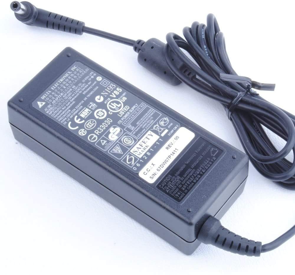 65W Delta Output 19V 3.42A for Toshiba Satellite C50 C55 C75 C655 C850 C855 C855D C55D C675 C650 P50 A100 A105 A200 A205 A305 P200 P750 PA-1650-02 PA3917U-1ACA AC Adapter Pin Size 5.5 x 2.5 mm