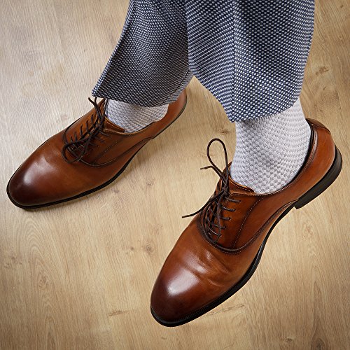 NUDUS Men's Bamboo Dress Socks, 5-Pair Gift Box, Super Breathable, Soft, Thin and Non Slip