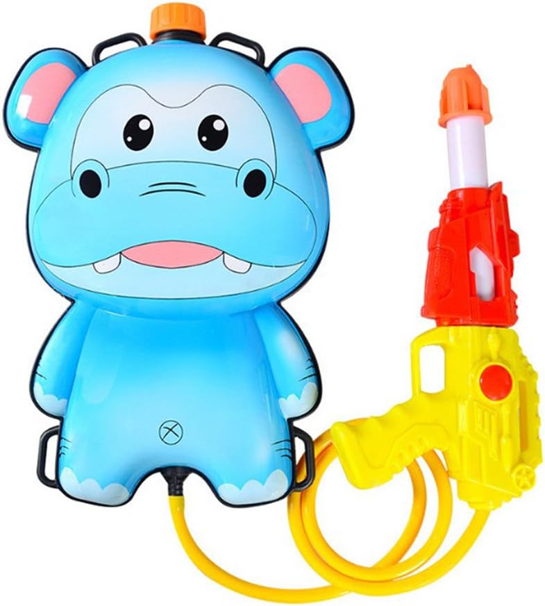 Billion Deals 1.5L Kids Water Toys Backpack High Pressure Pull Type Water Toy Soaker Squirt Toy Cartoon Animal Pressure Pool Beach Game Toy