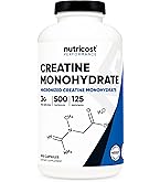 Amazon.com: Nutricost Creatine Monohydrate Micronized Powder 500G, 5000mg  Per Serv (5g) - 100 Servings, 17.9 Oz : Everything Else