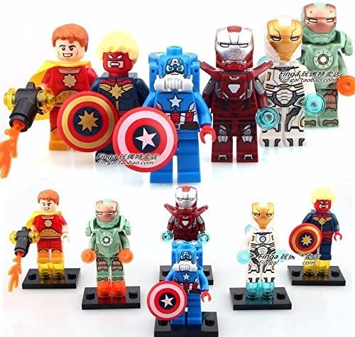 6 Sets/Lots Building Toys Super Heroes Minifigures Block Toys