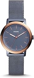 Reloj analógico Fossil para Mujer con correa de acero inoxidable y Resistente al agua 3 ATM
