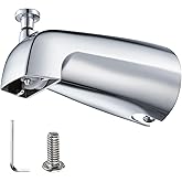 Wintap Slip-on Tub Spout with Diverter, Compatible with 1/2 Inch Copper Tube Fit, Bathroom Bathtub Spout 1-Pack (Polished Chr