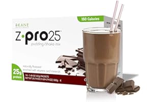R-KANE NUTRITIONALS R-Kane Z-Pro 25 Protein Shakes: High Protein Chocolate Shake and Pudding Mix, Weight Loss Chocolate Protein Drinks, Natural Energy Booster Meal Replacement Shake, Low Calorie, Low Carb Protein Powder