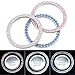 AndyGo New Crystal Car Engine Start Stop Ignition Key Ring Car Auto Interior Decoration