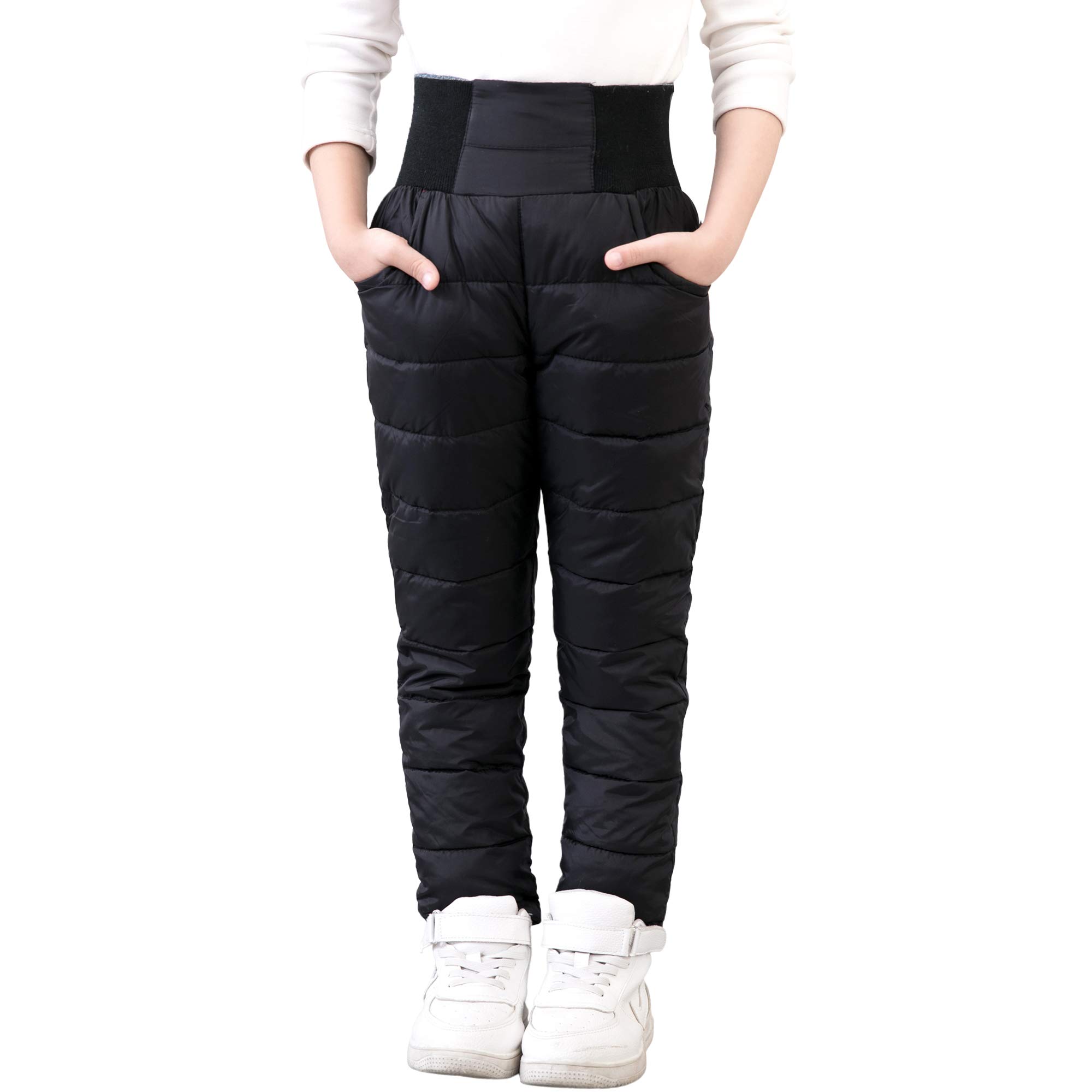 UGREVZGirls Boys Snow Pants 2-9 Years old Thick Winter Warm Pants Girl Activewear Clothes