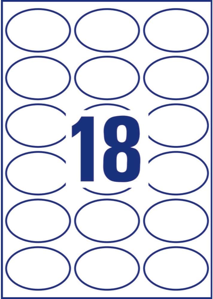 Avery Zweckform 5087 Self-Adhesive Bottle Labels 63.5 x 42.3 mm, Oval, Stickers, Ideal for Preserving Jars Spice Jars - Image 5