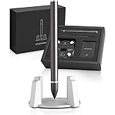 novium Hoverpen - Luxury Pen for Men & Women, Vertically Standing Executive Ballpoint Pen with Top Grade Free-Flowing Ink Refill, Metal Made, Unique Gifts, Luxury Pen for Men, Mens Gifts Ideas