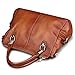 AINIMOER Womens Genuine Leather Vintage Tote Shoulder Bag Top-handle Crossbody Handbags Large Capacity Ladies' Purse