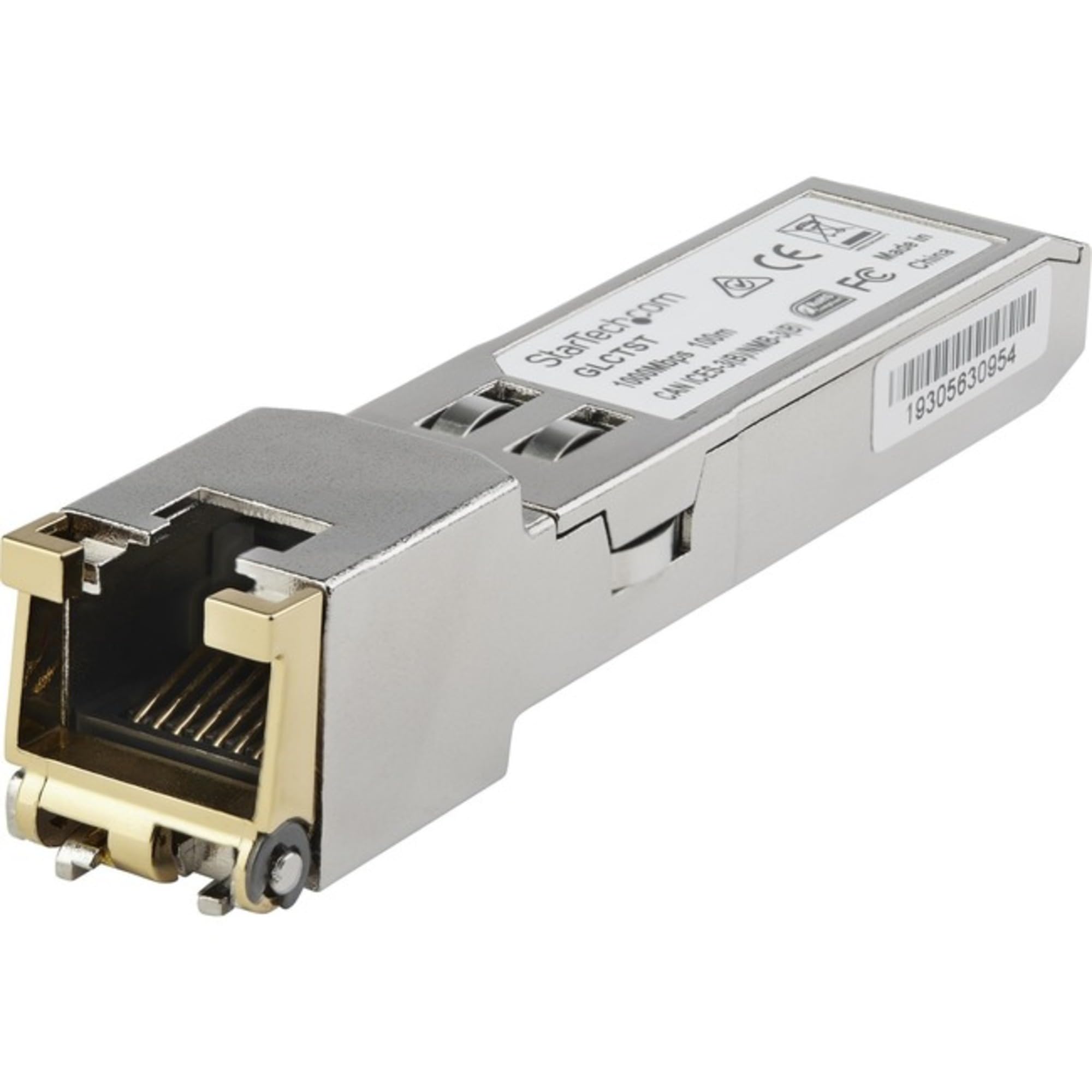 StarTech.com Juniper SFP-1GE-T Compatible SFP Module - 1000BASE-T - SFP to RJ45 Cat6/Cat5e - 1GE Gigabit Ethernet SFP - RJ-45 100m