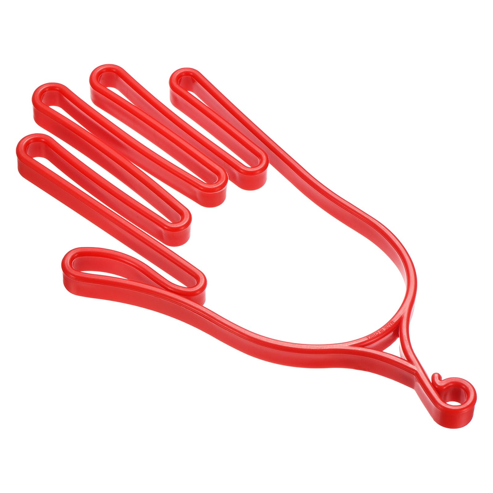 M METERXITY Golf Gloves Stretcher - Plastic Golf Gloves Holder Right and Left Hand, Light & Durable, Apply to Sports Gloves Maintenance (Red)