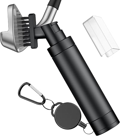 Uniclife Golf Water Brush Cleaner with Nylon Bristles and Leak-Proof Bottle