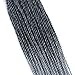 (6Packs)14Inch Senegalese Box Braids Crochet Hair Braiding Hair Synthetic Twist Hair Extension T1B/gray 30Strands/Pack (14inch (6packs), T1B/gray