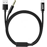 sunshot Headphone Aux Adapter Cord 3.94ft，Updated 2 in 1 Charging Audio Cable Compatible with iPhone 7 8 X SE 11 12,3.5mm AUX
