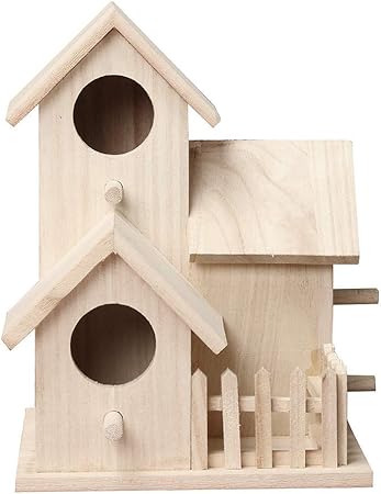 Amazon Com Gotd Clearance Wooden Bird Houses For Outside Wooden
