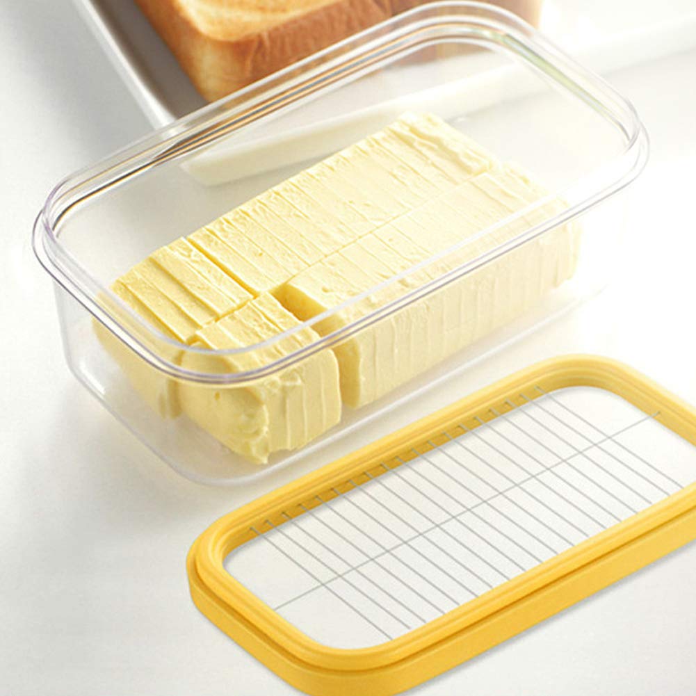 01 Cheese Box, Rectangle Cheese Container with Lid, 17 x 10 x 7 cm / 6.7 x 3.9 x 2.8 in, Butter Storage