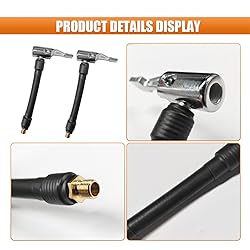 2PCS Car Tire Inflator Hose Adapter, Tire Pump Air