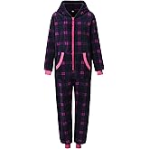 Kidukso Adult Check Onesie Pajamas Comfy Christmas Jumpsuit Zipper Sleepwear Family Matching loungewear for Women Men