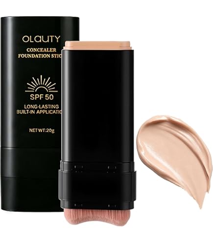 Amazon.com : Foundation Stick SPF 50+ with Brush, 2 in 1 Dual