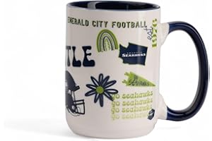 The Memory Company Officially Licensed 15oz Team Spirit Mug, Seattle Seahawks