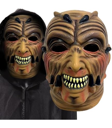 Amazon.com: Lyxaof Creepy Monster Mask Adult Halloween Scary