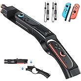 FASTSNAIL [Switch 1/2 Compatible] Shooting Game Gun for Nintendo Switch 2/1/OLED, Detachable Gun Handle with portable for Switch 2/1 Joypad, Hand Grip Controller Accessories for Switch Hunting Games