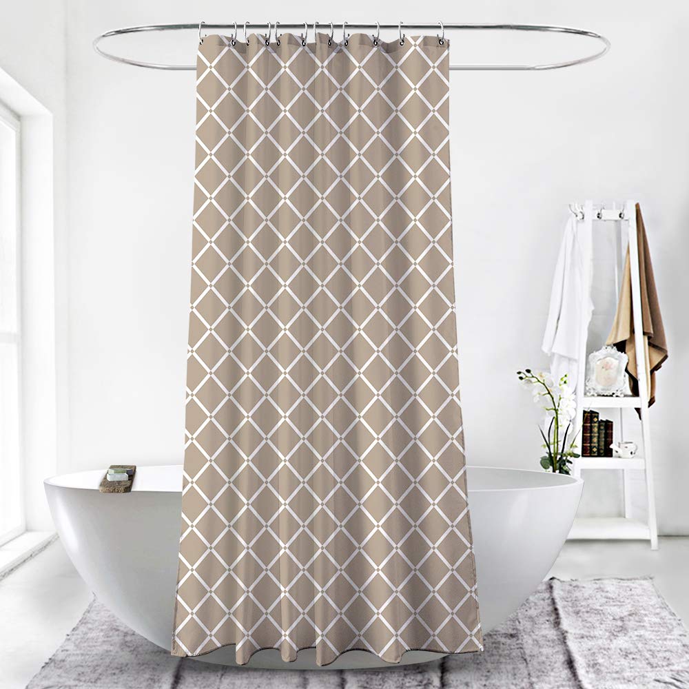 Shower Curtains Home Blue and White Adwaita Waterproof Fabric Shower