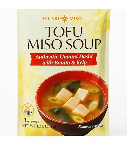 Marukome Instant Miso Soup Mix, Tofu 1 Package with 3 Packets