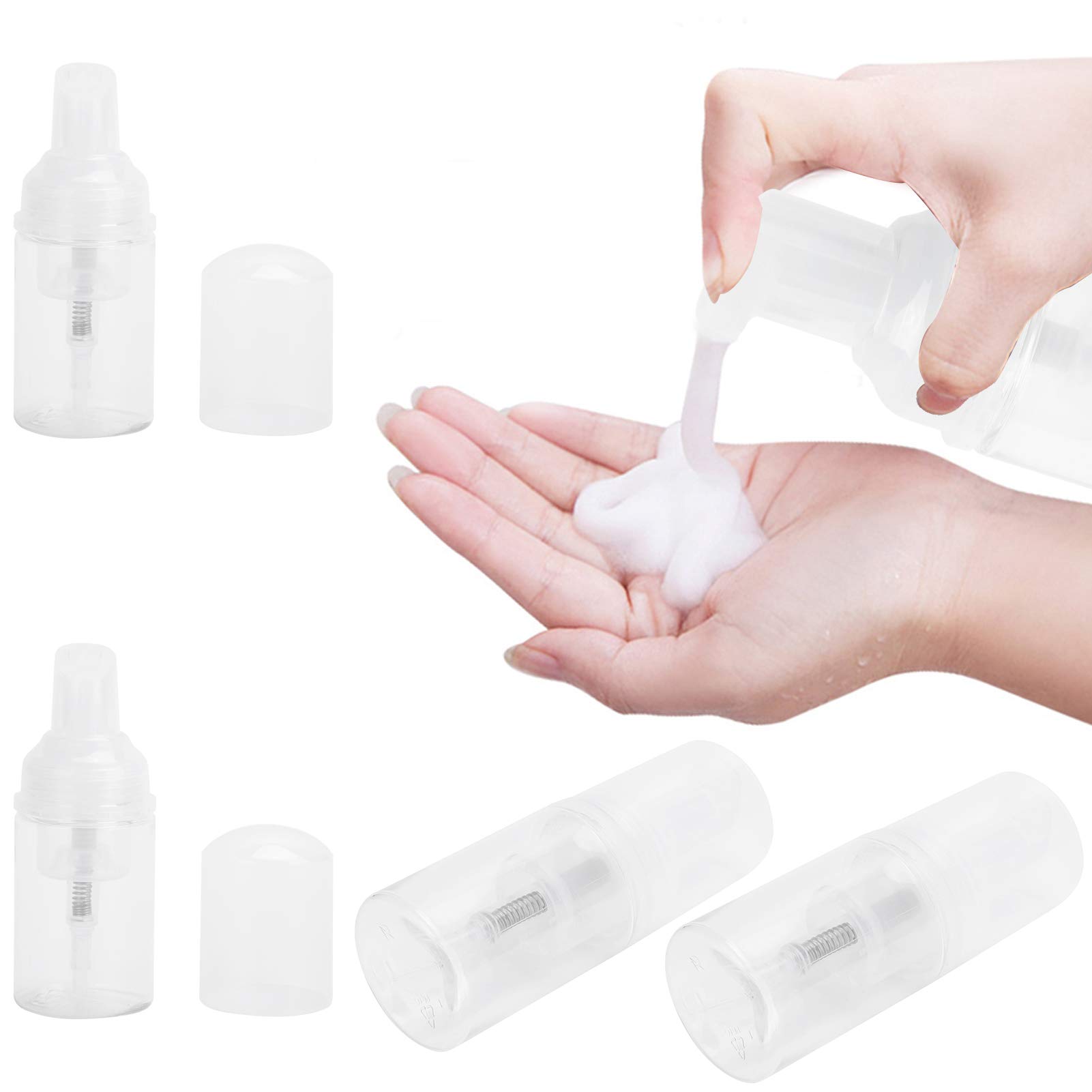 Alvinlite Foam Dispenser Bottle 10Pcs Empty Bottle Travel Portable Refillable Liquid Soap Dispenser Container 1oz/30ml