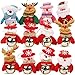 Christmas Jingle Bells Ornament for Home, Christmas Tree, Door,12 PCS Hanging Pendant Decorations, Santa, Snowman, Reindeer, Bear