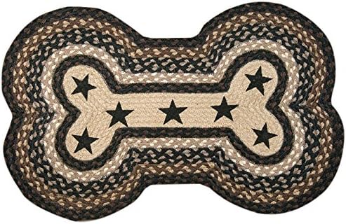 Earth Rugs Pet Rug, 18 x 28", Black Stars