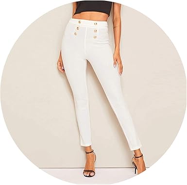white skinny trousers ladies