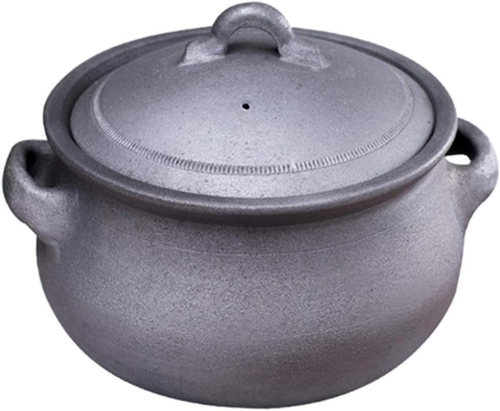 WYKDL All In One Large Nonstick Frying Pan With Lid Free Stone Non Stick Saute Pan Suitable For All fashioned Earthenware Casserole Large-capacity High-temperature-resistant Curry Pot
