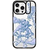 CASETiFY Impact Ring Stand Case for iPhone 16 Pro Max [Kickstand / 6.6 ft. 3X Military Grade Drop Protection/Compatible with Magsafe] - at Lover's Gate - Clear Black