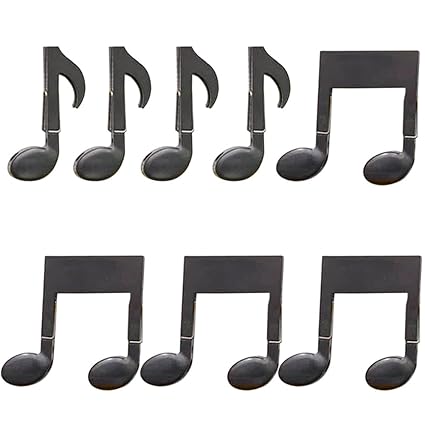 Ibnotuiy 8pcs Black Plastic Clips For Book Hanger Music Stand Page