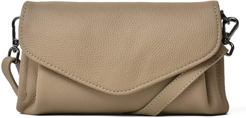 Amazon ショルダーバッグ レディース 斜めがけ 大人 お財布ポシェット トラベルバッグ レザー 多機能 スマホポシェット Vinb c23n グレーベージュ ショルダーバッグ