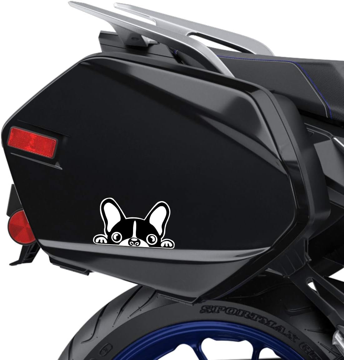 SkinoEu® 1 x Vinyl Self-Adhesive Stickers Cartoon Funny French Bulldog Laptop iPad Car Window Auto Moto Motorcycle Helmet Bike Skate Truck Racing Tuning B 88 - Image 4
