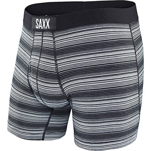 Saxx Mens Ultra 3-Pack Boxers Underwear 2X-Large Black/Indigo/Ugly