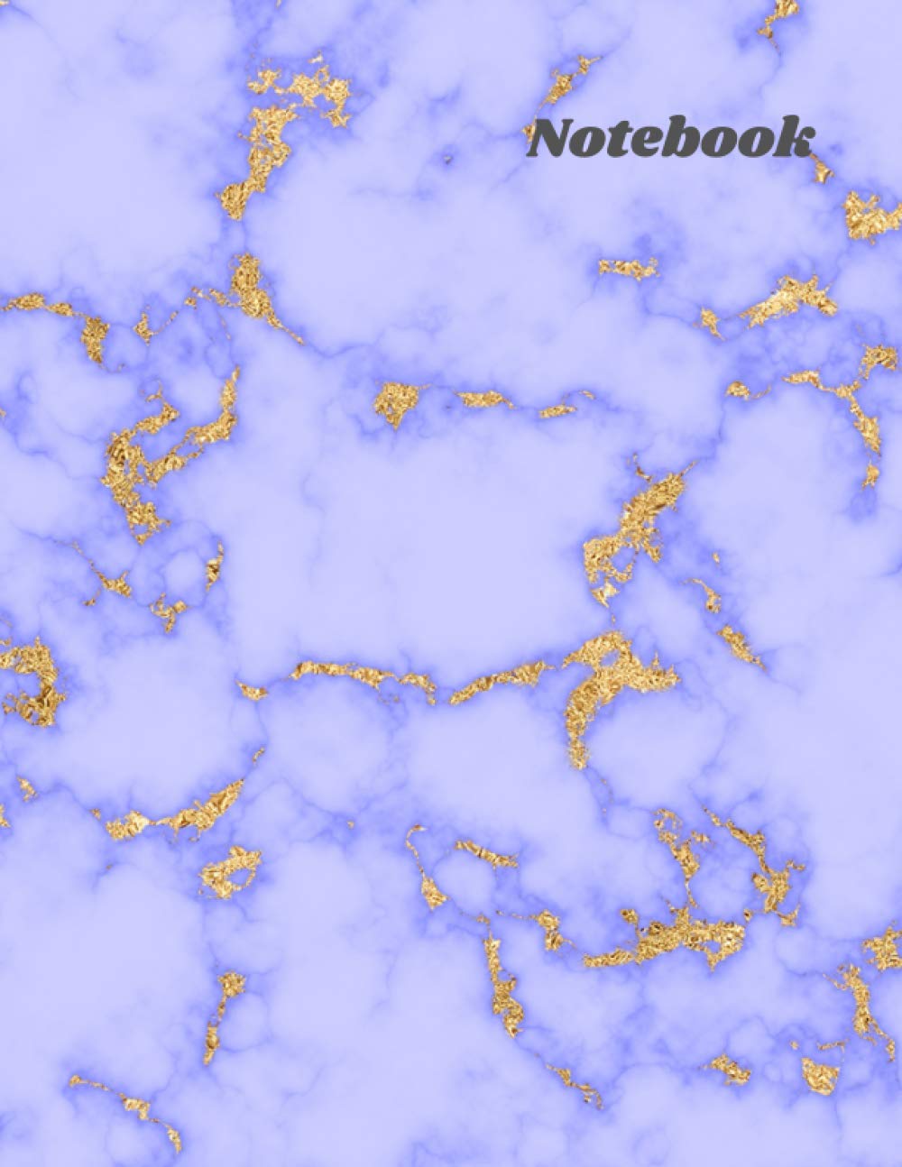 Notebook: Purple With Gold Glitter Marbled Effect Cover - Doted Grid Journal / Notebook - 8.5" x 11" A4 - Dotted Paper For Easier Designs