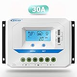 EPEVER Solar Charge Controller 30A 12V/24V Auto